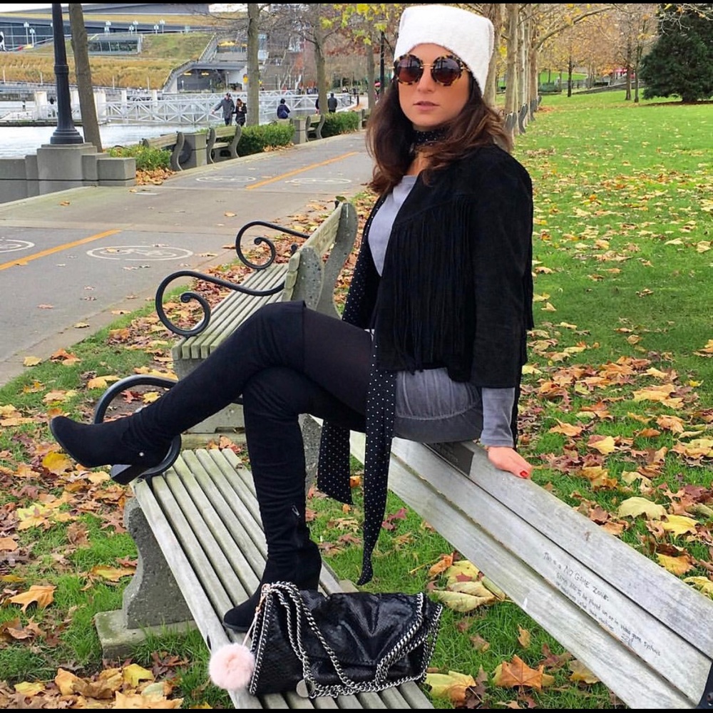 Guess Over the knee high heels